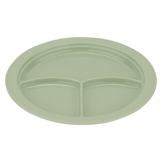 10" 3-Compartment Plate (12 Pack)