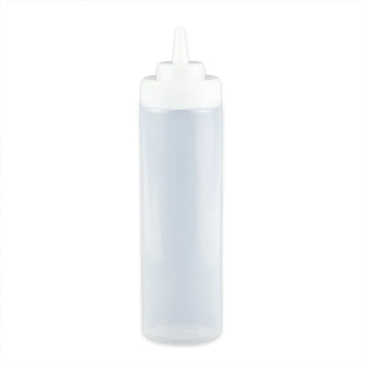 24 oz., 2.75" Wide Mouth Squeeze Bottle, 10.5" Tall (w/lid) (12 Pack)