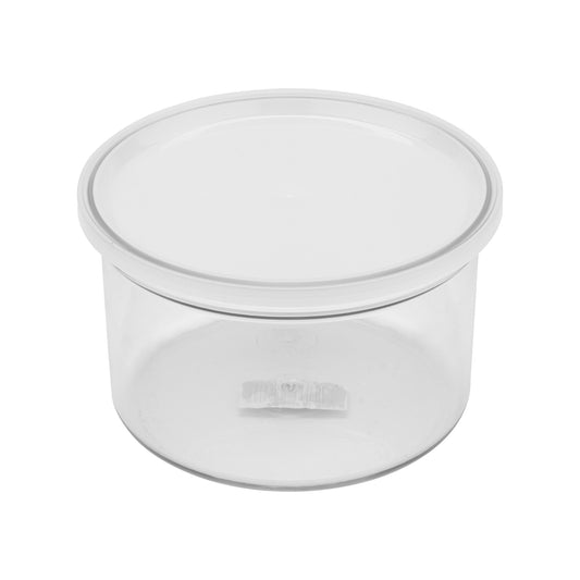 1.5 qt., 6.5" Round Crock w/Lid, 4" Deep (12 Pack)