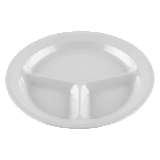 11" 3-Compartment Plate (12 Pack)
