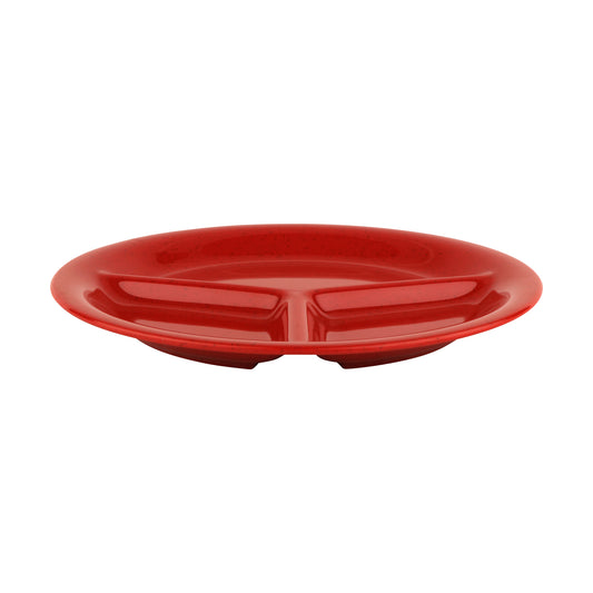 10.25" 3-Compartment Plate (12 Pack)