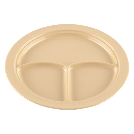 10" 3-Compartment Plate (12 Pack)