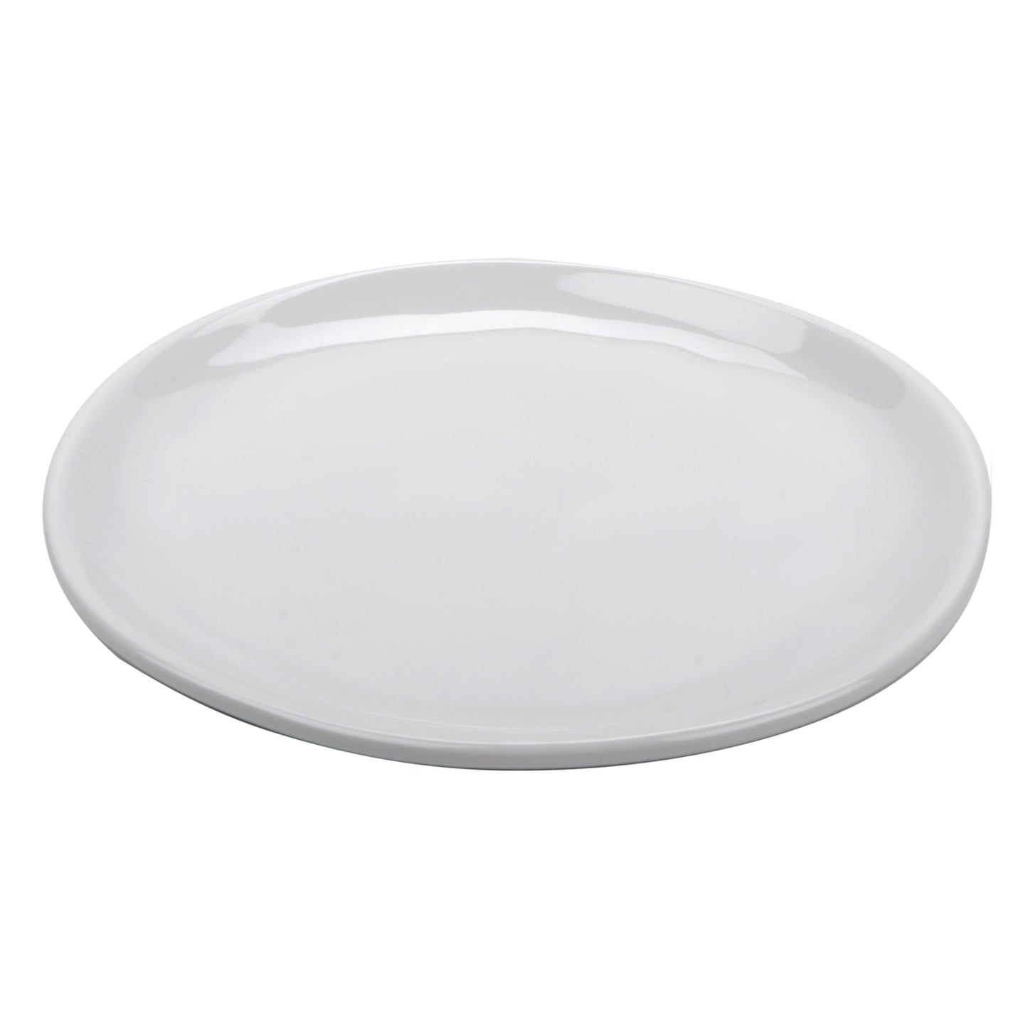 7" Melamine, Irregular Round Coupe Plate, G.E.T. Arctic Mill (12 Pack)