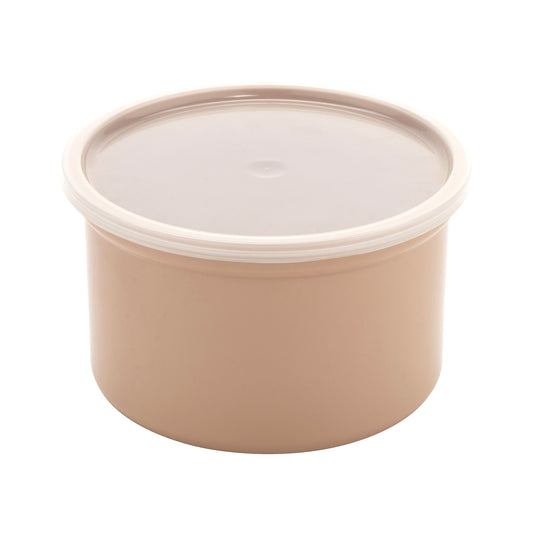 1.5 qt., 6.5" Round Crock w/Lid, 4" Deep (12 Pack)