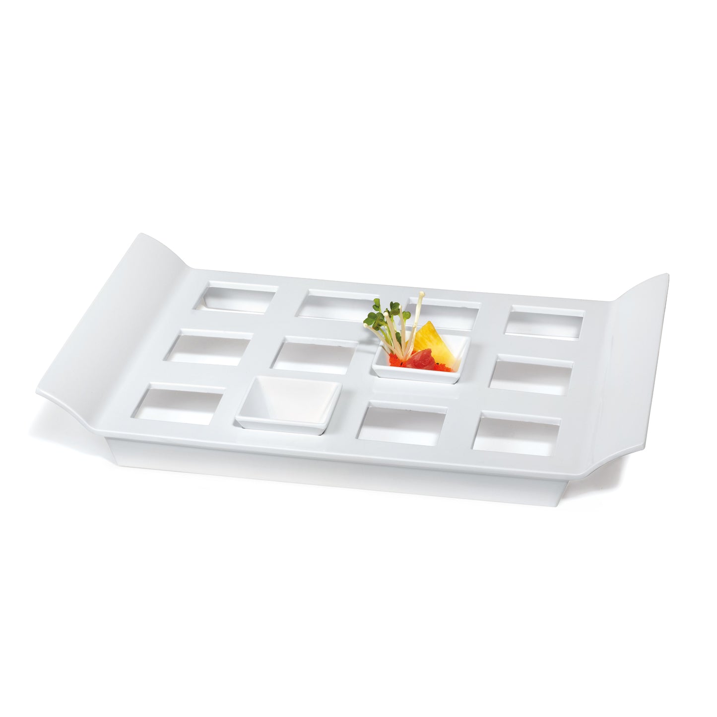 18" x 13" Slotted Display Tray (with 12 square slots 2.5" x 2.5")