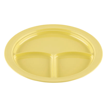 10" 3-Compartment Plate (12 Pack)
