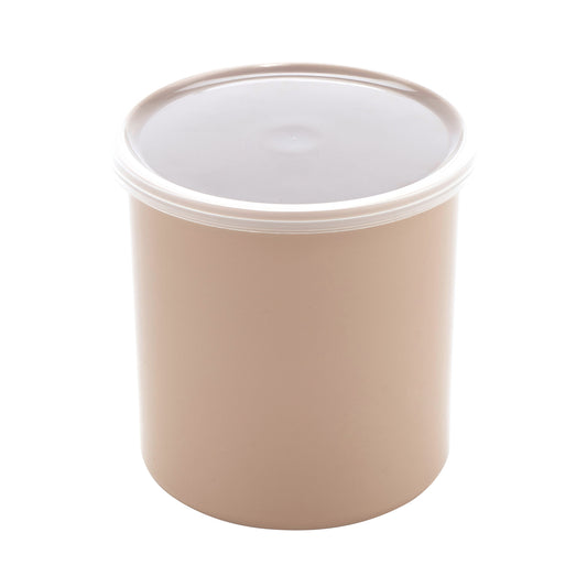 1.2 qt., 5" Round Crock w/Lid, 5.25" Deep (12 Pack)
