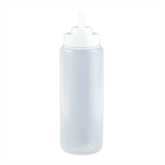 32 oz., 3.13" Wide Mouth Squeeze Bottle, 10.5" Tall (w/lid) (12 Pack)