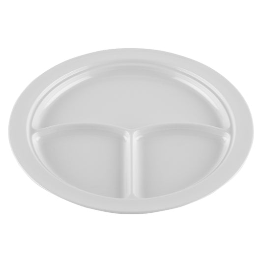 10" 3-Compartment Plate (12 Pack)