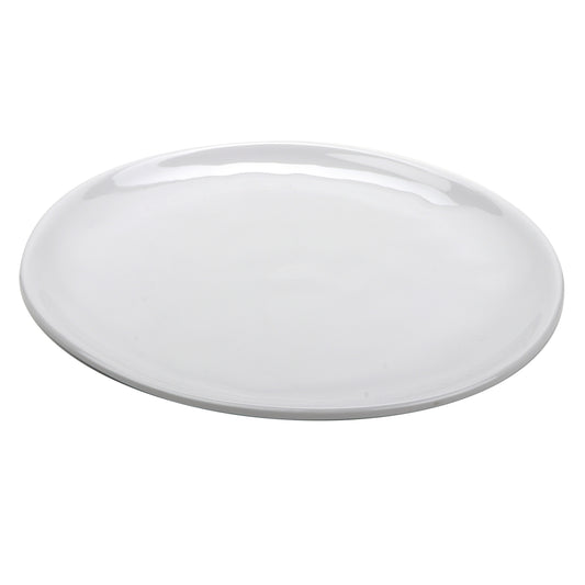 10.5" Melamine, Irregular Round Coupe Plate, G.E.T. Arctic Mill (12 Pack)